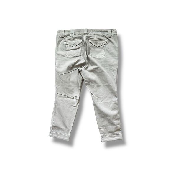 New Torrid Crop Twill Cropped Ankle Military Pants Women’s Plus Khaki Tan 14 - Picture 2 of 5